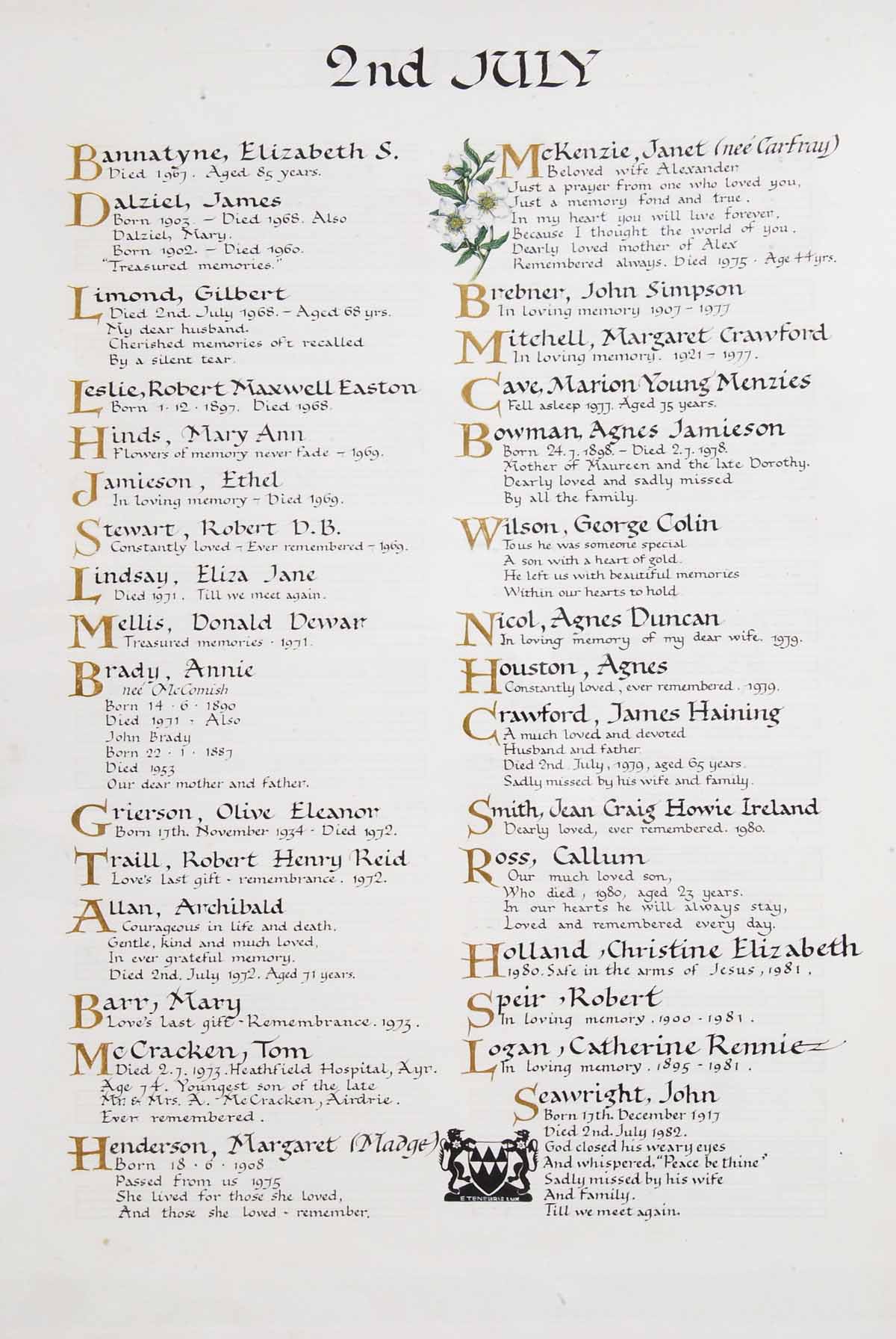 Agnes Jamieson Bowman memorial in the Masonhill Crematorium Book of Remembrance (6300 KB) from http://sites.bookofremembrance.eu/index.php?site=ayr&task=view_name&imgid=6327 (Click on Picture to View Full Size) picture