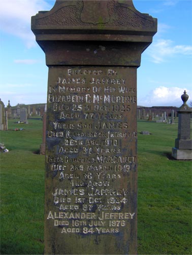 Detail of Jaffrey monument in Shewalton Cemetery, Irvine (556 KB) from http://www.ayrshirepast.com/people/view/1357-james-jaffrey/ (Click on Picture to View Full Size) picture