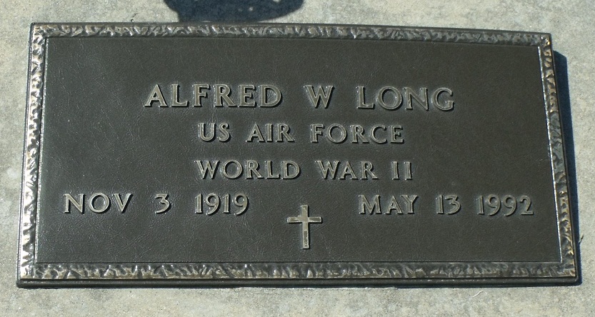 Alfred W. Long military gravestone in Bethany Cemetery (1084 KB) Photo from FindAGrave; Added by: Shirley Hause, 3/13/2012 (Click on Picture to View Full Size) picture