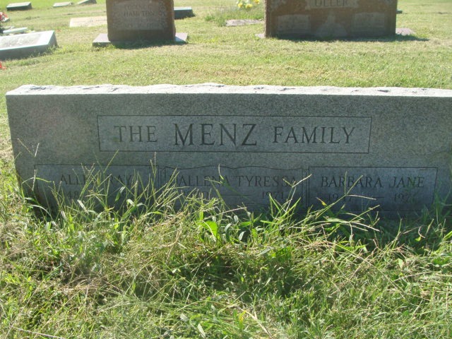 Menz family gravestone in Union Park Cemetery (900 KB) Photo from FindAGrave; Added by: Graver Gal, 9/14/2014 (Click on Picture to View Full Size) picture