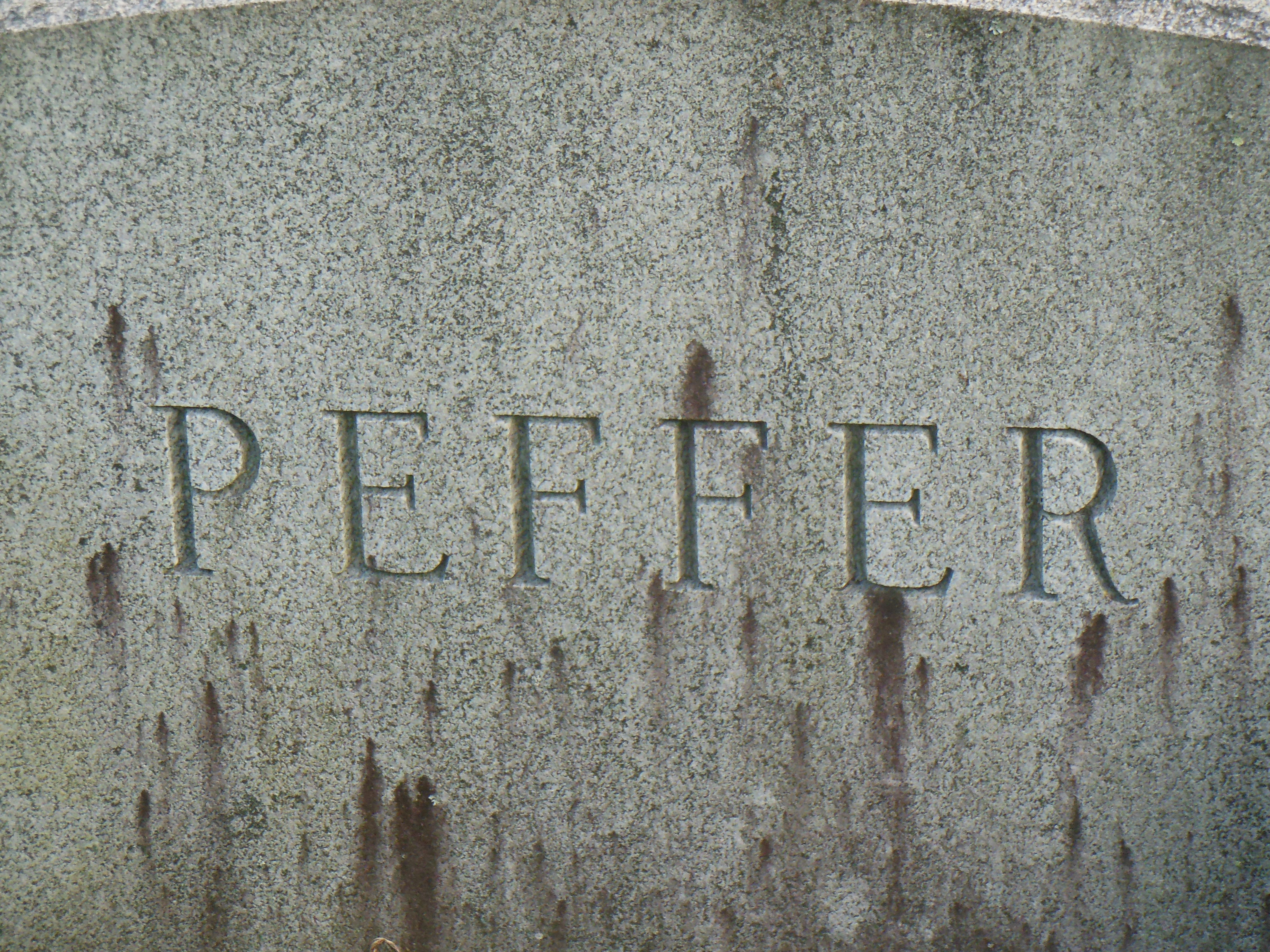 Peffer family gravestone in Green River Cemetery (46656 KB) Photo from FindAGrave; Added by: Judy Winn Graves, 8/21/2015 (Click on Picture to View Full Size) picture
