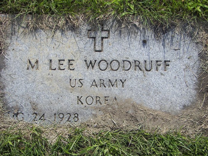 M. Lee Woodruff military gravestone in Parkview Cemetery (1076 KB) Photo from FindAGrave; Added by: Greg Kimberley, 6/25/2011 (Click on Picture to View Full Size) picture