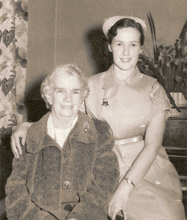 Mary Simpson Milligan and granddaughter Margaret Milligan at Greymouth Hospital (1241 KB) October 1959 margw37 originally shared this on 27 Aug 2008 'Gran Mary and Margaret, Oct. 1959, Greymouth Hospital NZ. Taken at her Grandaughters Graduation as a Registered Nurse. Doesn't she look proud, also a little sad as Grandad Hugh hadn't long passed away. Mary was aged 71' (Click on Picture to View Full Size) picture