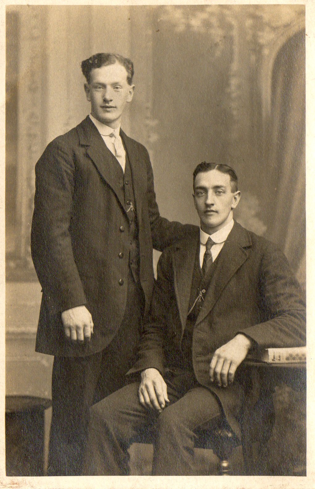 Brothers William and Hugh Milligan in Dreghorn (4733 KB) Abt 1910 margw37 originally shared this on 17 Aug 2009 'Brothers, Who went out to New Zealand together with their Wives in 1921. Both Coal Miners.' (Click on Picture to View Full Size) picture