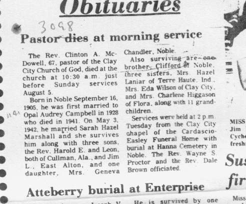 Obituary (588 KB) August 1973 (Click on Picture to View Full Size) picture