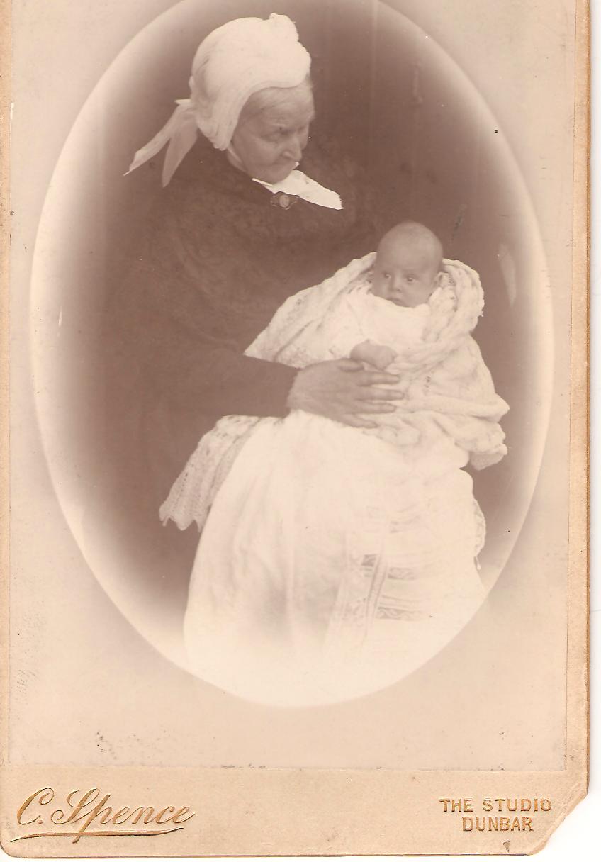 John Stein Ronaldson as a baby, likely with his grandmother (3021 KB) Abt 1898 Photo courtesy of Kay Fredricks. (Click on Picture to View Full Size) picture