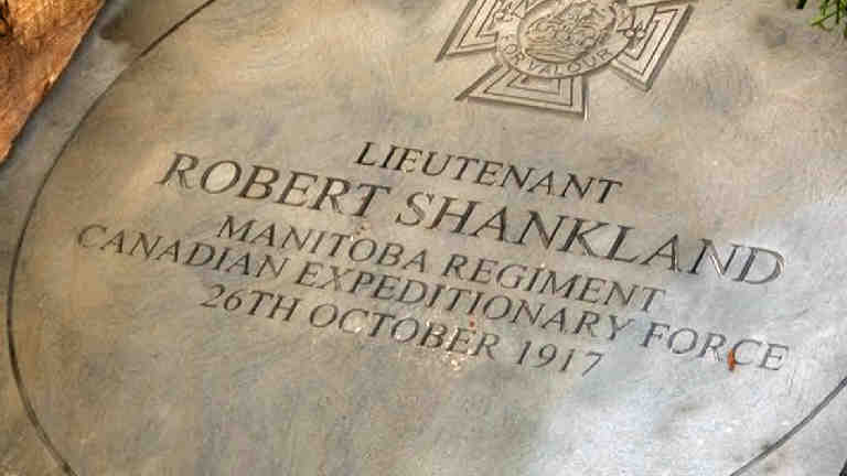 Close-up view of the new memorial honoring Robert Shankland (972 KB) 2017 from https://stv.tv/news/features/1400825-softly-spoken-grandpa-who-carried-out-act-of-valour-remembered/ (Click on Picture to View Full Size) picture